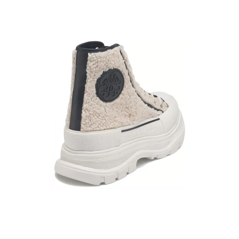 McQ Alexander McQueen Short Martin Boot Men's Beige Black-3