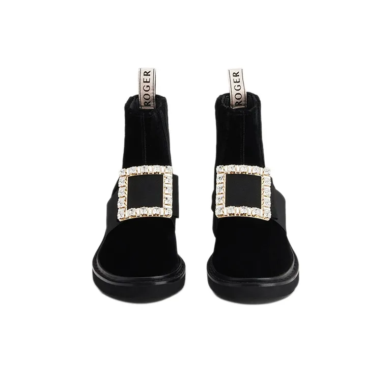 Roger Vivier Viv' Rangers Chelsea Boots Women's Black-3