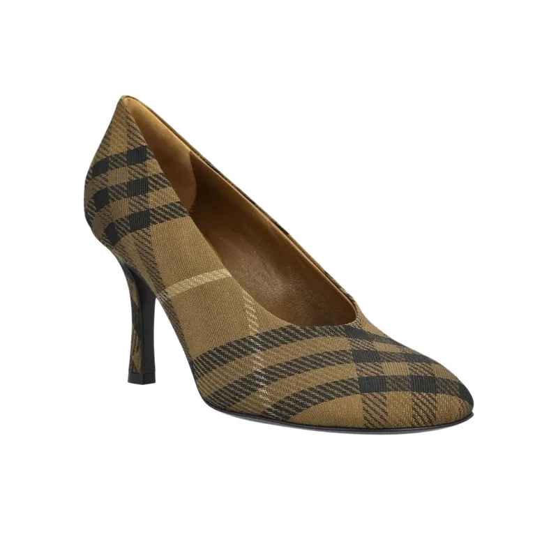 Burberry Slim Heel High Heels Women's Brown-2