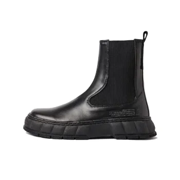 VIRÓN Short Chelsea Boots Unisex Black