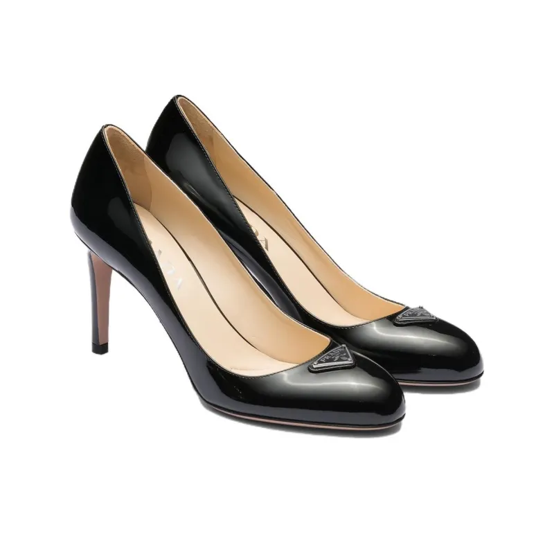 PRADA Slim Heel High Heels 8.5cm Women's Black-2