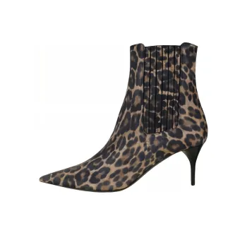 SAINT LAURENT Chelsea Boots Women's Leopard Print
