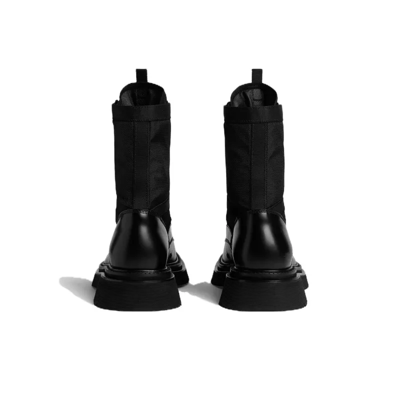 DSQUARED 2 Round Toe Lace Up Combat Boots-3