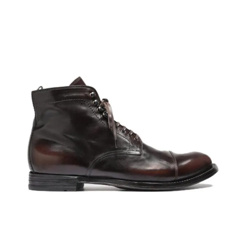 Officine Creative Anatomia Ankle Boots Men's Dark Brown-1