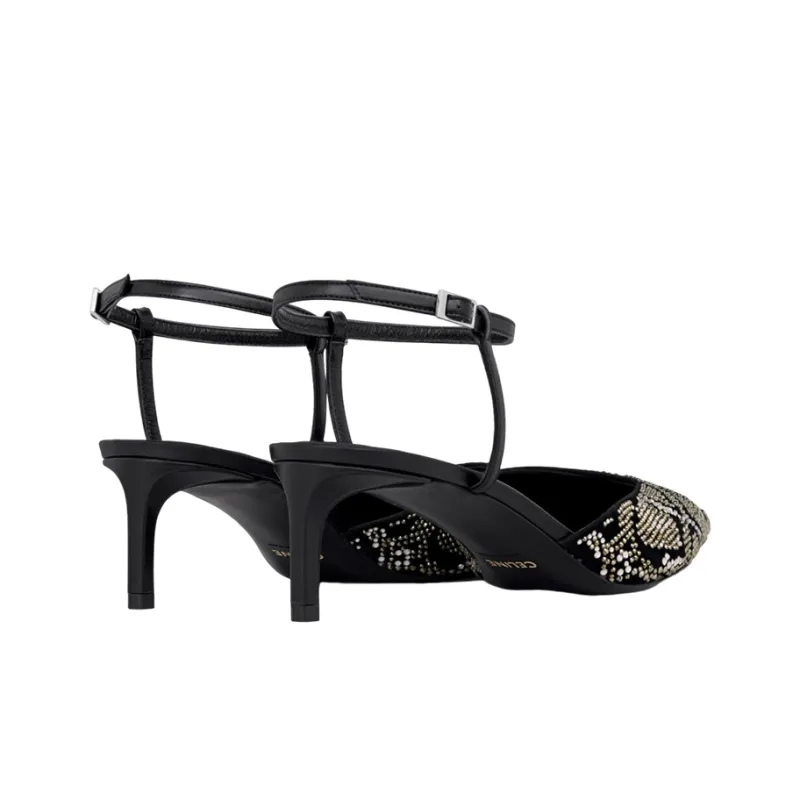 CELINE Slim Heel High Heels Women's Black-2