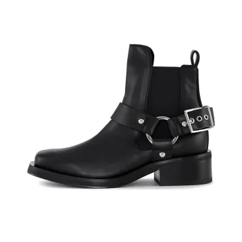 GANNI Low Cut Biker Chelsea Boots Women's