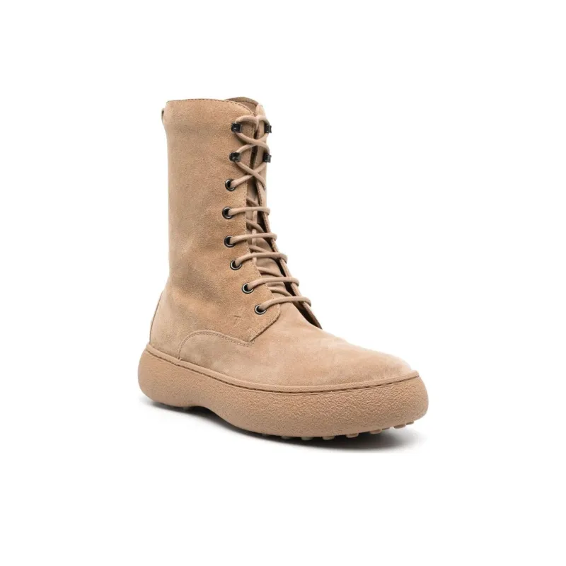 TOD'S Round-Toe Lace-Up Boots Women's-1