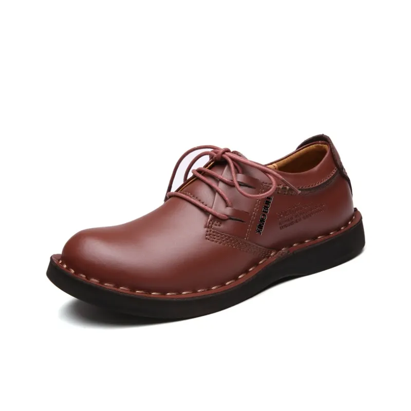 XIMO BULL Work Boots Men Low Top Brown-5