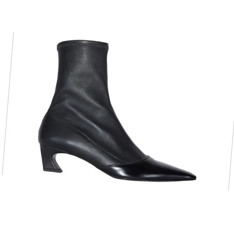 Acne Studios Leather Ankle Boots-1