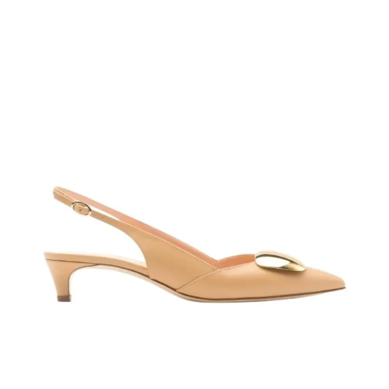 Rupert Sanderson Slim Heel High Heels 3cm Women's Sand-1
