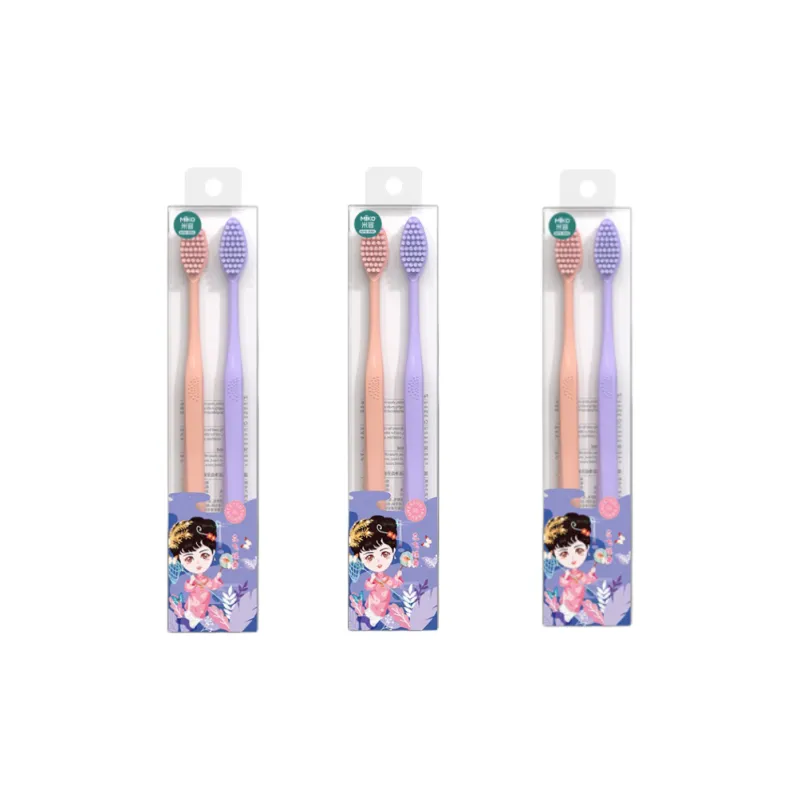 MIKEMEIZHUANG Soft Fur Chinese Fashion Trend Toothbrushes Gentle Care For Sensitive Gums-5