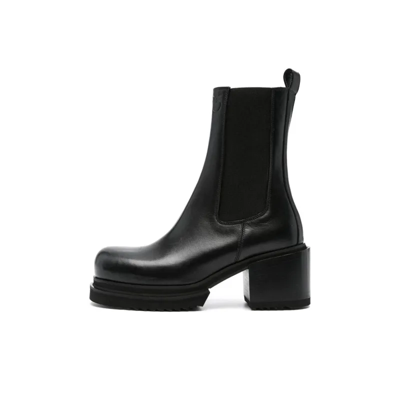 PINKO 70mm Logo debossed Leather Ankle Boots Women's-0