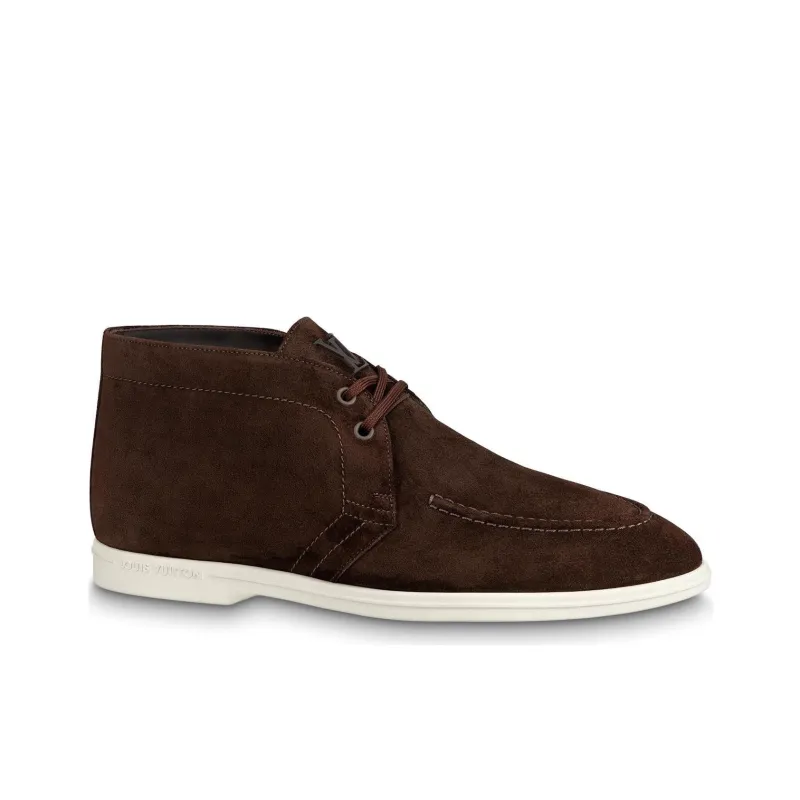 LOUIS VUITTON Estate Ankle Boots Men's Brown-1