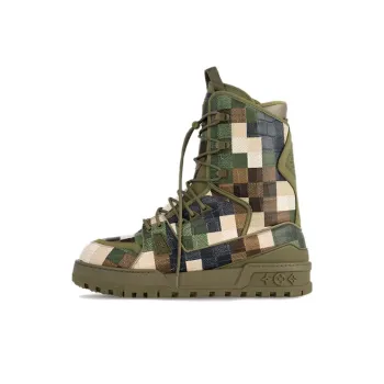 LOUIS VUITTON Trainer Ankle Boots Men's Green