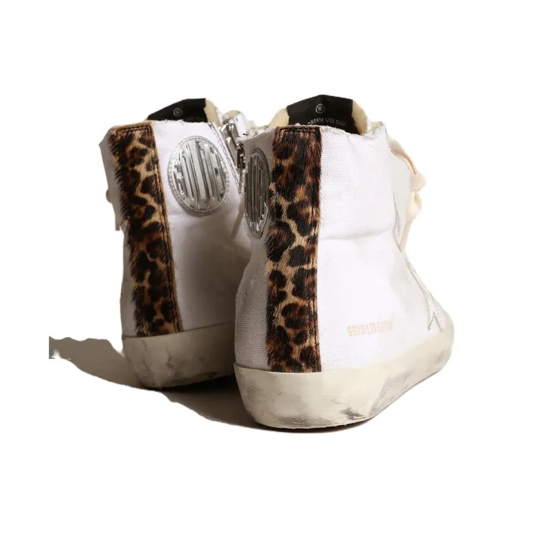 Golden Goose Francy High-top "White / Gold" Sneakers-3