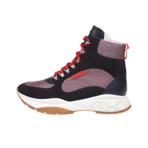 Jimmy Choo Veterlaarzen Ankle Boots Men's Black Red