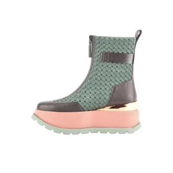 UNITED NUDE Roko Bootie II Ankle Boots 6cm Women's Green Gray