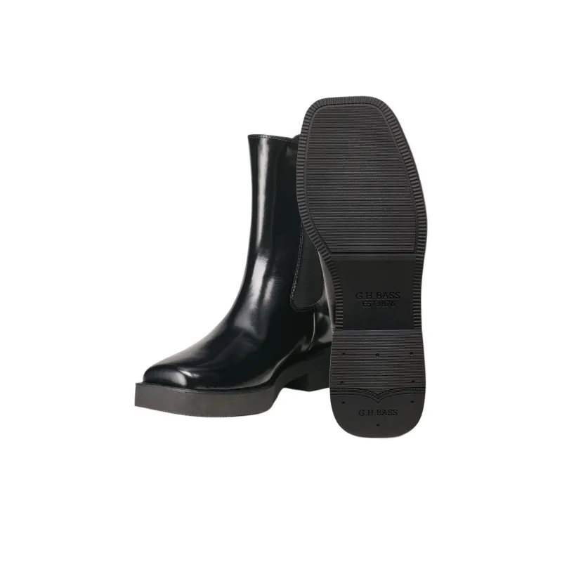 G.H. Bass & Co. BOWERY Short Chelsea Boots 4cm Women's Black-5