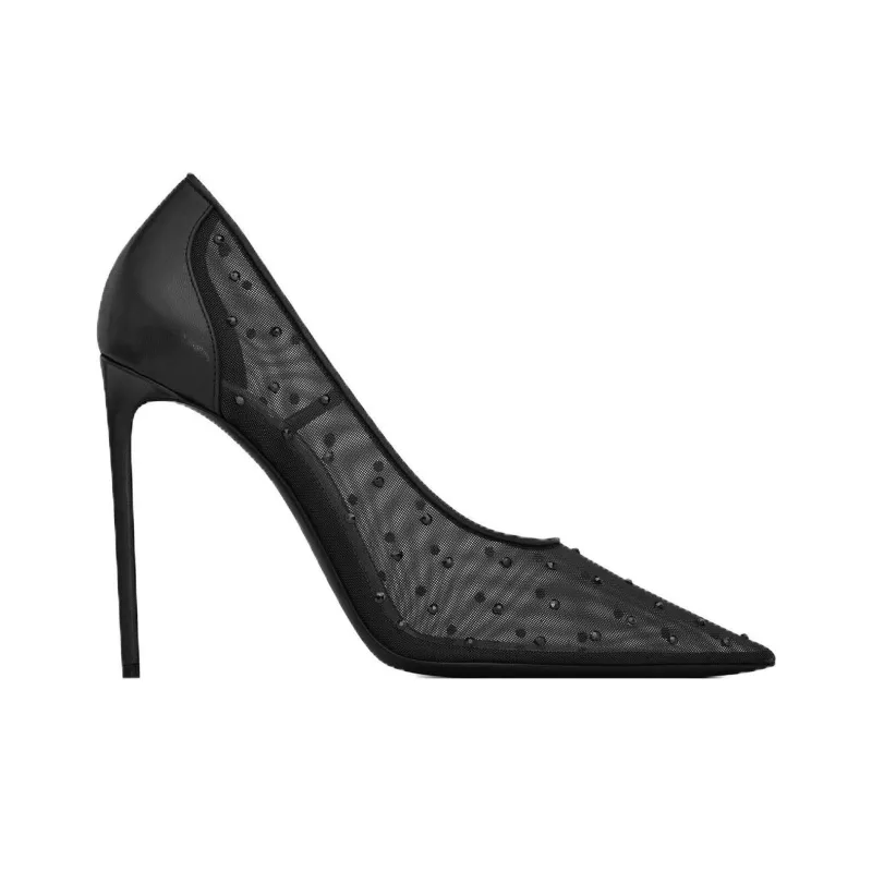 SAINT LAURENT Anja Pointed Toe Pumps-1