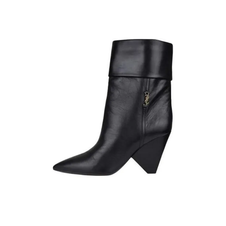 SAINT LAURENT Niki Ankle Boots Women's Black-0