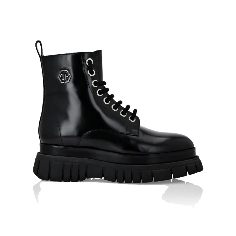 PHILIPP PLEIN Mid Flax Hexagon 55mm Boots-1