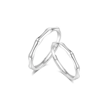 KUMET Sterling Silver Rings Unisex Couple's Christmas And New Year's Anniversary Gift
