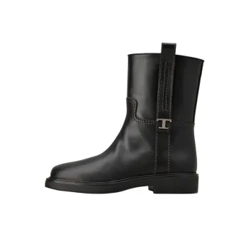 TOD'S Round Toe Ankle Boots Women's
