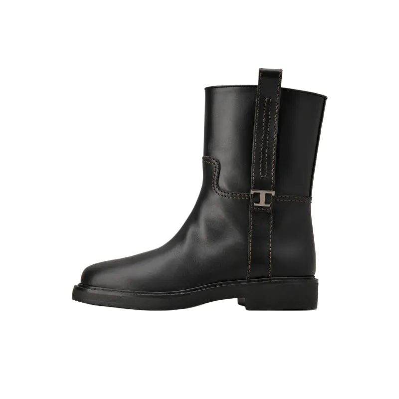 TOD'S Round Toe Ankle Boots Women's-0