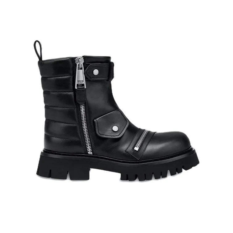 MOSCHINO Ankle Boots Men's Black-1