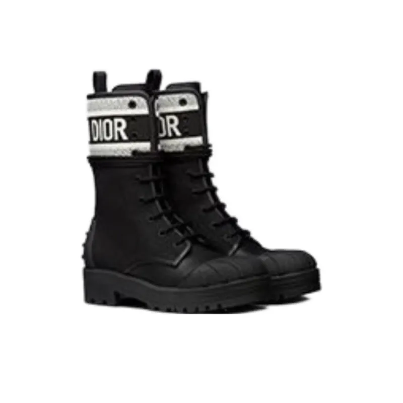DIOR Women's D-Major Ankle Boot 'Black White'-3