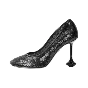 LOEWE Irregular Heel High Heels 9cm Women's Black