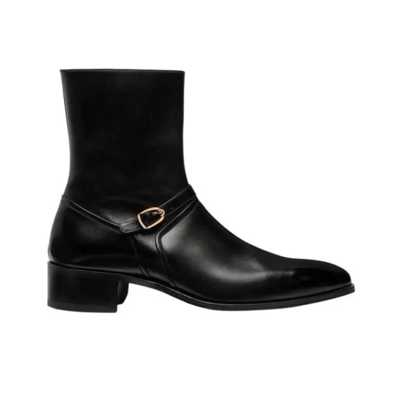 TOM FORD Buckle-embellished Ankle Boots-1