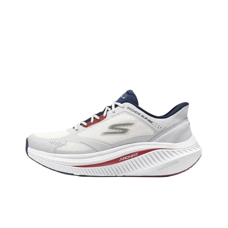 Skechers MEN'S GO WALK Wear Resistant Coverage Low Top Casual Running Shoes Men's White-0