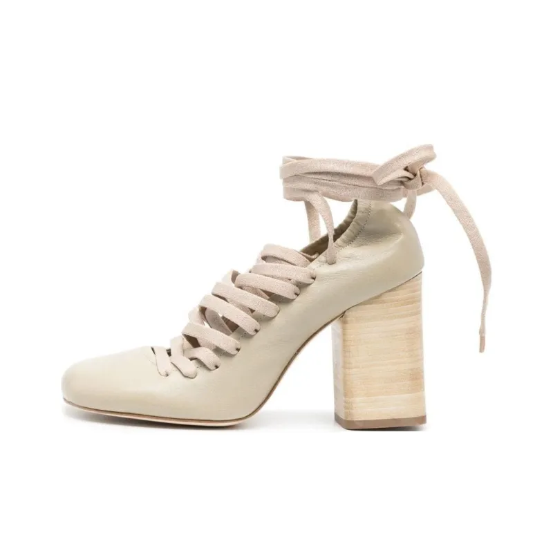Lemaire 90mm Lace up Pumps-0