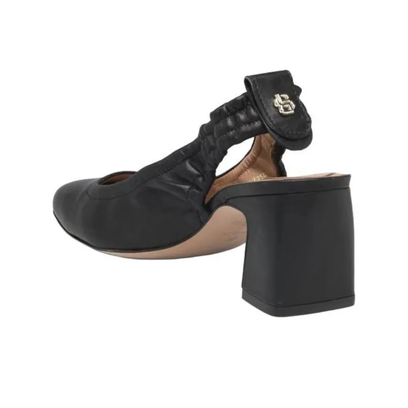 HUGO BOSS Chunky Heel High Heels 6cm Women's Black-2