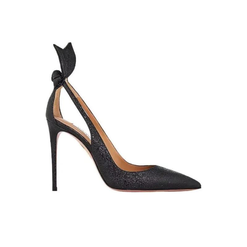 AQUAZZURA 105mm Bow Tie Pumps-1