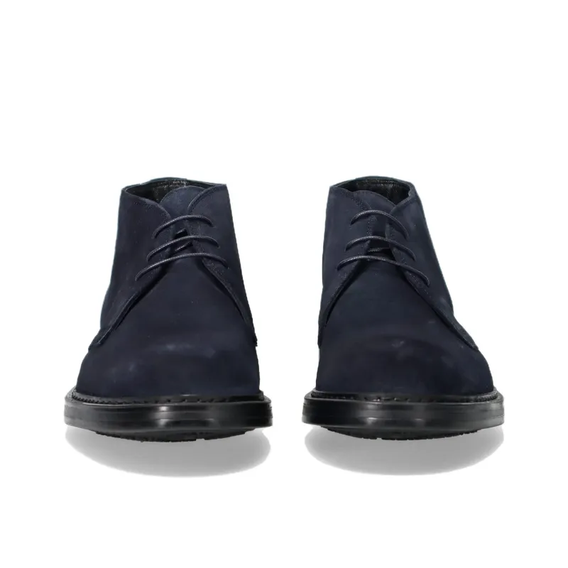 HOGAN Round Toe Lace Up Desert Boots-4