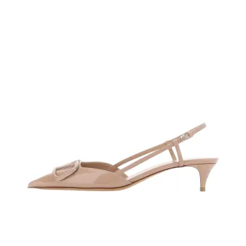 Valentino Cone Heel High Heels 5.5cm Women's Nude