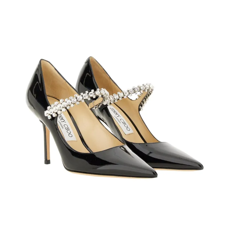 Jimmy Choo Bing Slim Heel High Heels 8.5cm Women's Black-2