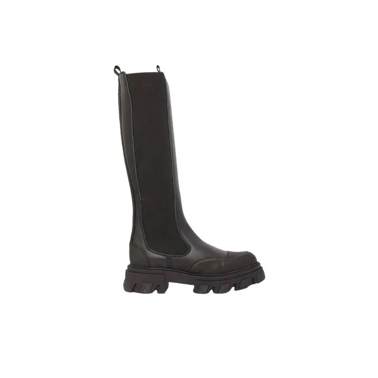 GANNI Knee-high Chunky Chelsea Boots-1