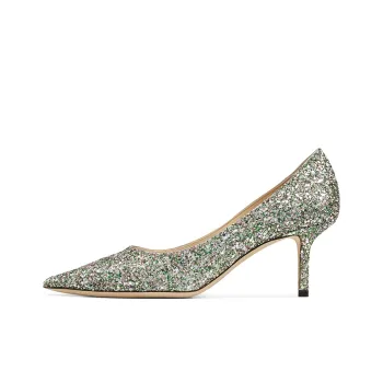 Jimmy Choo LOVE Slim Heel High Heels 6.5cm Women's Deep Mint Green