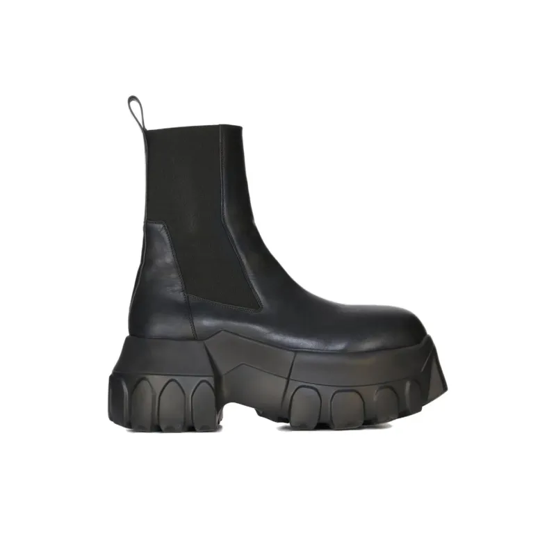 RICK OWENS/RO Short Chelsea Boots Women's Black-1