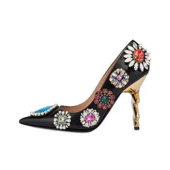 MOSCHINO 105mm Crystal-embellished Pumps