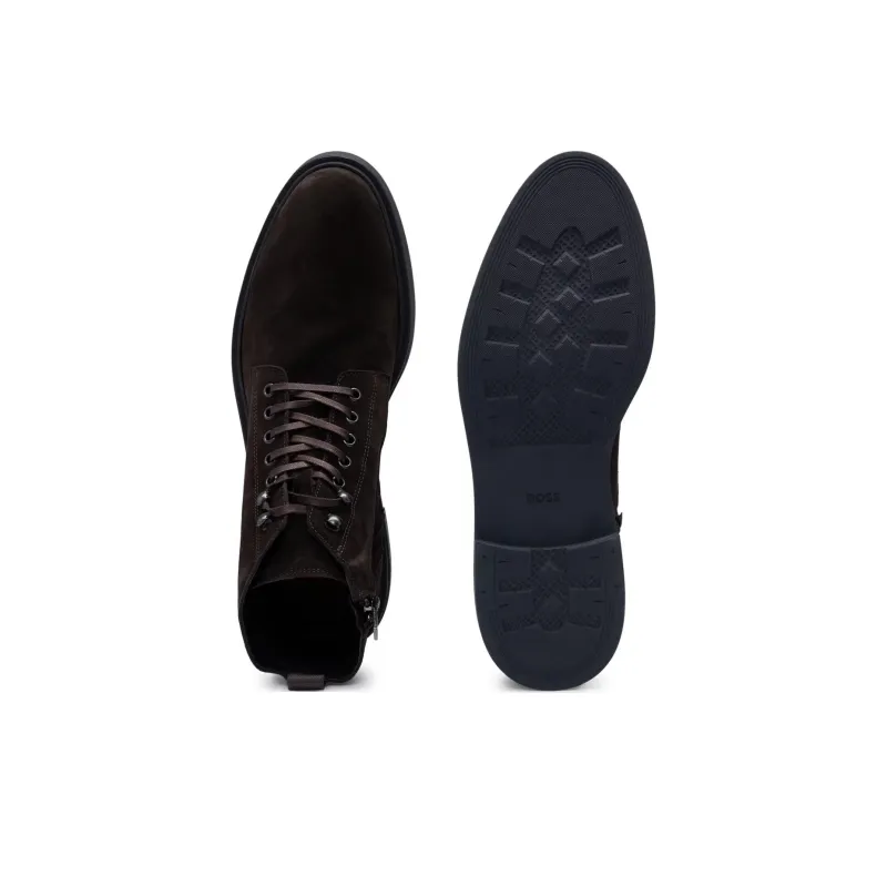 HUGO BOSS Ankle Boots Men's Dark Brown-4