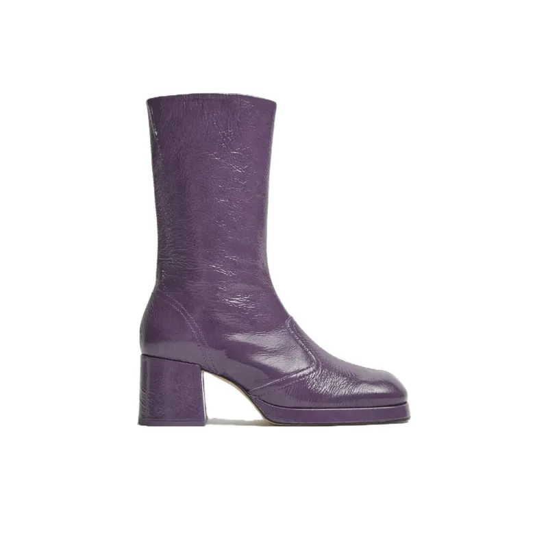 MIISTA Ankle Boots 6cm Women's Purple-1
