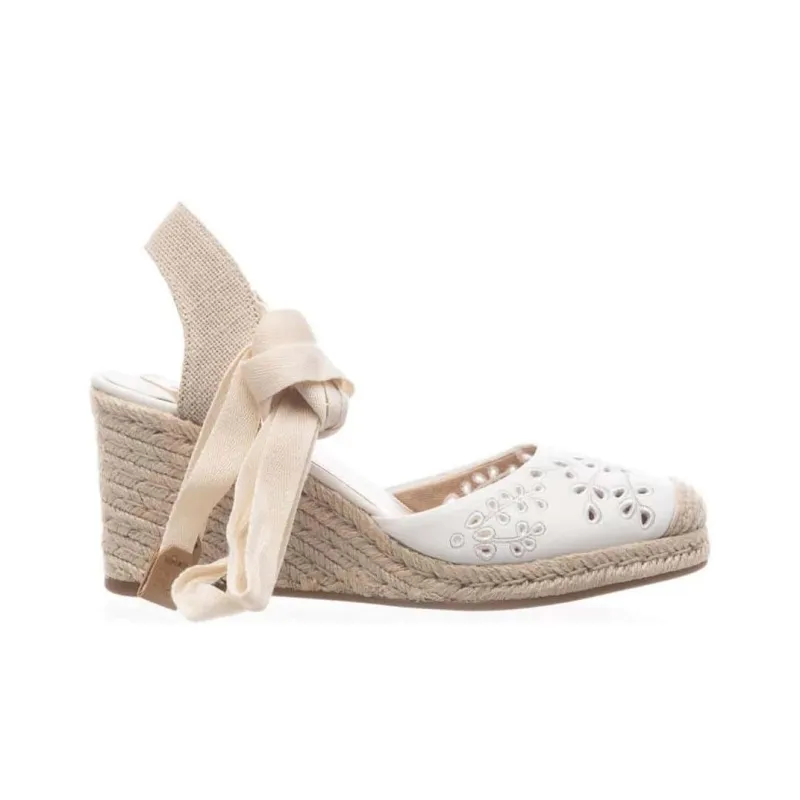 Polo Ralph Lauren Wedge Heel High Heels Women's White-1