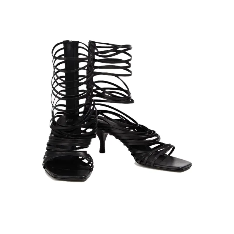 TOTEME Stylish Sandal 3cm Women's Black-4