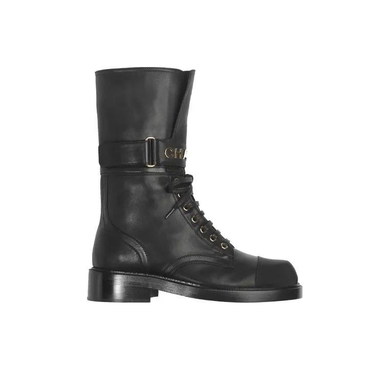 CHANEL Martin Boot Women's Black-1