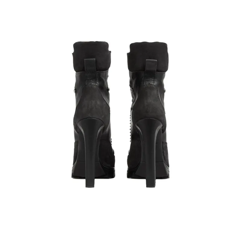 DSQUARED2 120mm Round toe Leather Boots Women's-3