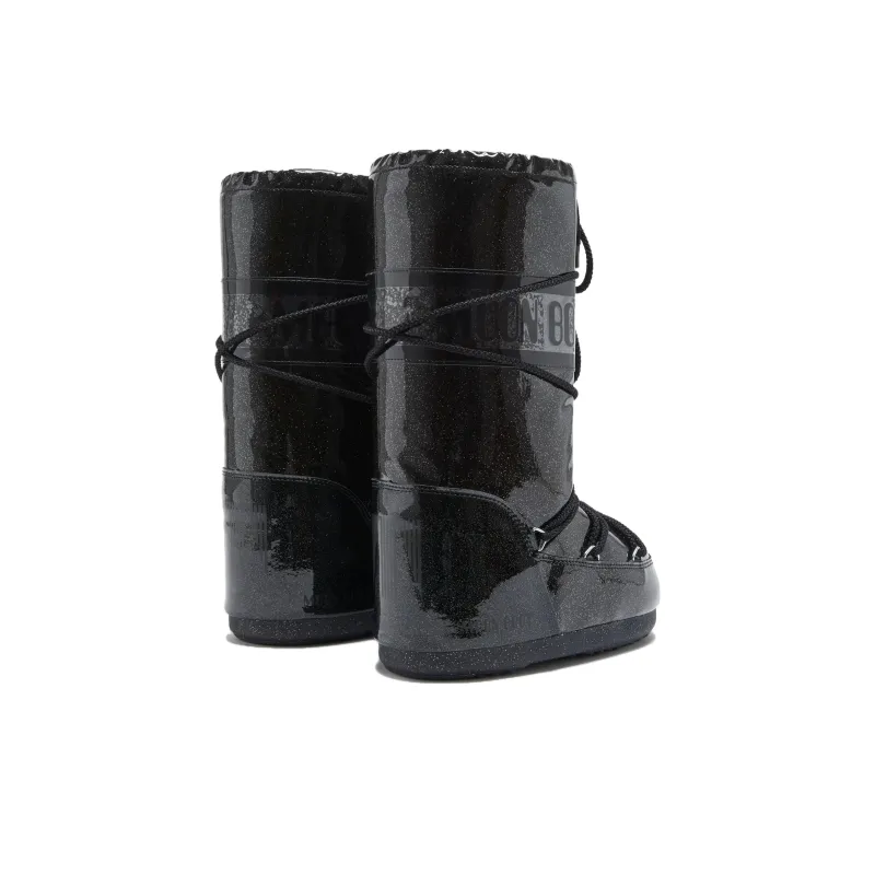Moon Boot Icon Glitter Boot Black-3